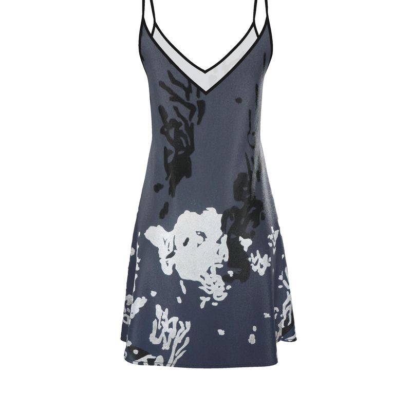 Slip Dress "Nocturne Script"